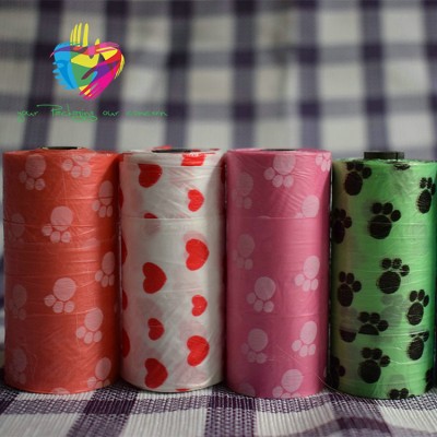 Chinese Manufacturer Best Price Colorful Degradable printed eco-friendly dog waste bag